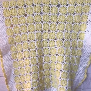 Grannycore- Crochet- Retro Vintage small lap or baby blanket